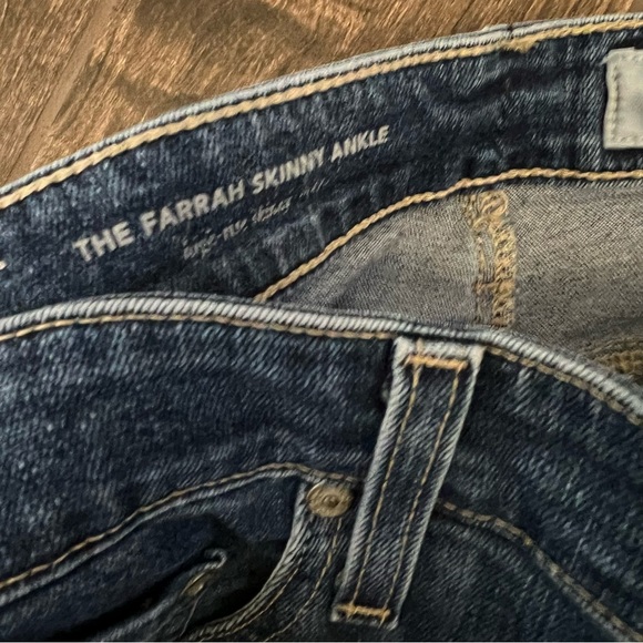 AG The Farrah High Waisted Skinny Side Slit Ankle Jeans / 10 Years Cambria Wash - Picture 7 of 10